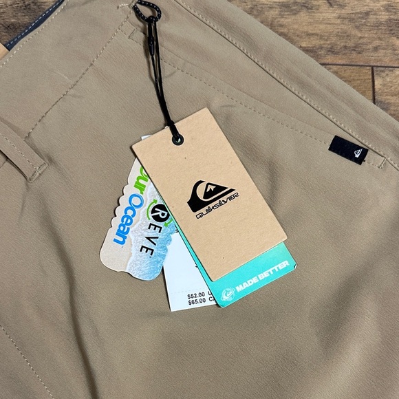 QUIKSILVER Men's Khaki Amphibian Shorts, W36/L20, NWT - Picture 3 of 7